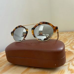 illesteva Milan III Sunglasses Light Toirtoise / Silver Mirror
